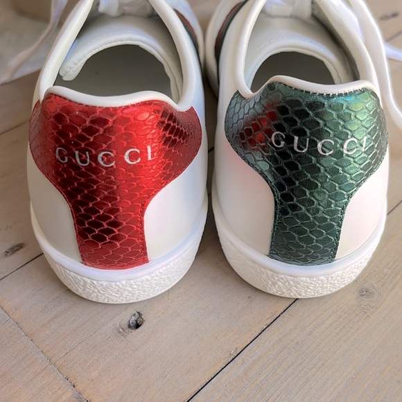 Gucci Ace Low Top Sneaker with Bee Size 36.5 or US 6.5 - Picture 10 of 16